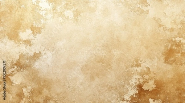 Fototapeta Aged parchment texture with soft golden tones
