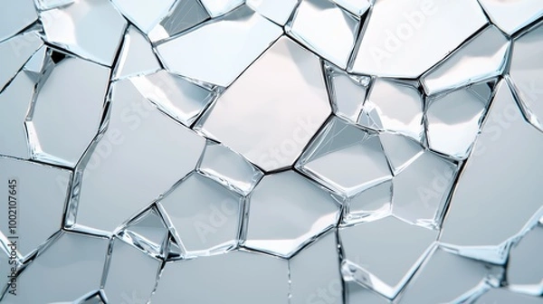 Fototapeta Shattered glass abstract background