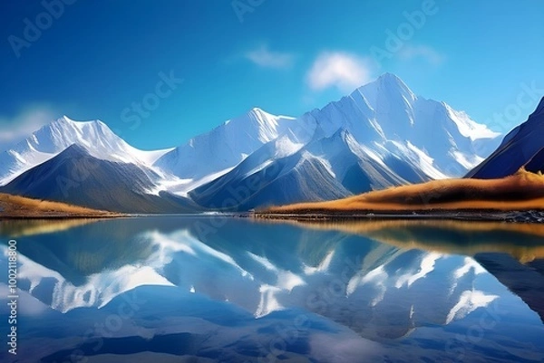 Obraz lake and blue sky