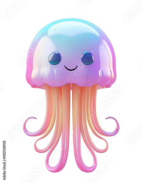 Fototapeta octopus 3d icon