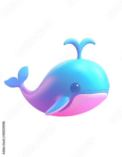 Fototapeta whale icon