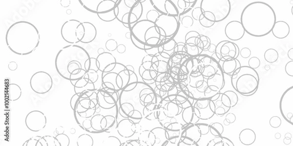 Obraz Abstract background with beige circles. Geometric circles vector seamless pattern design . abstract geometric background. Connected circles. Network of circles. Abstract background with gear sign. 