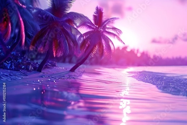 Obraz trees in the night