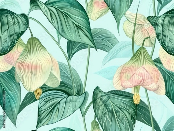 Fototapeta Vibrant Elegant Dream Art Pattern: High-Resolution Seamless Pattern for Premium Designs-Perfect for Print and Web