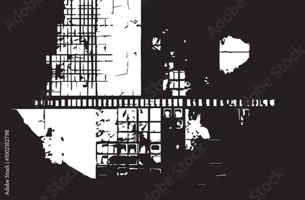 Fototapeta Abstract background. Monochrome texture. Image includes a effect the black and white tones.