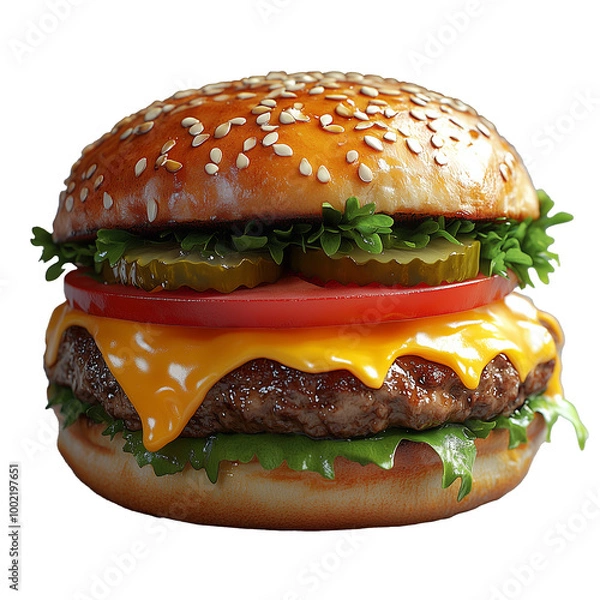 Obraz Gourmet Cheeseburger