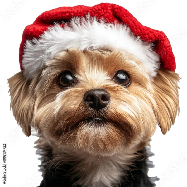 Obraz Christmas Puppy with Hat