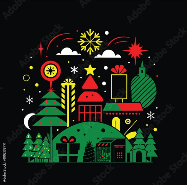 Fototapeta Christmas vector