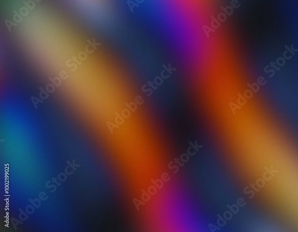 Obraz Abstract multicolor holographic coloured sweeping fluid waves