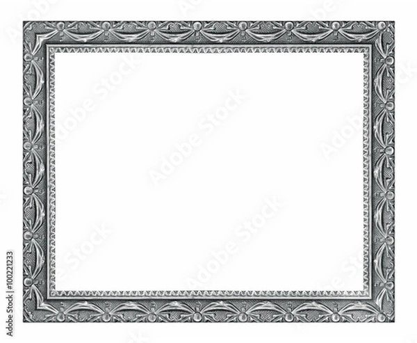 Fototapeta The antique frame on the white background
