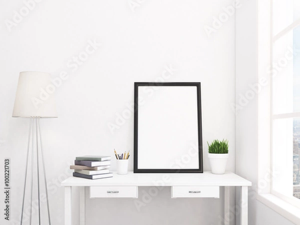 Obraz Blank frame in the table