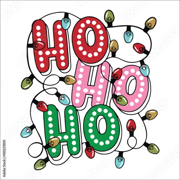 Fototapeta Funny Santa SVG, Ho Ho Ho SVG, Christmas SVG, Snowflake Svg, Candy Png, Christmas Tree Svg File For Cricut, Sublimation Designs Downloads