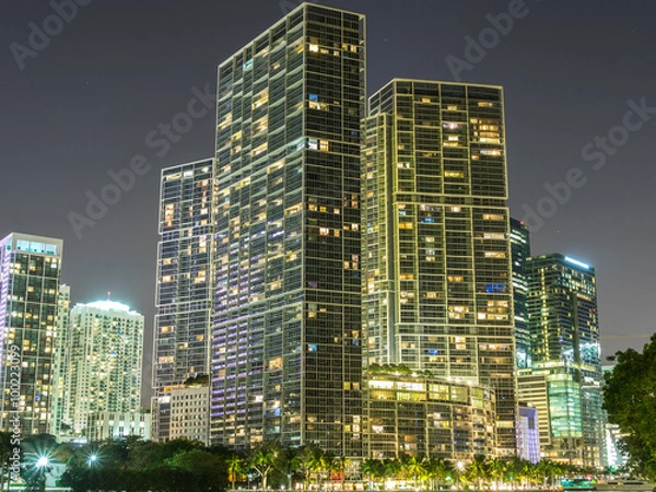 Fototapeta Brickell at Night