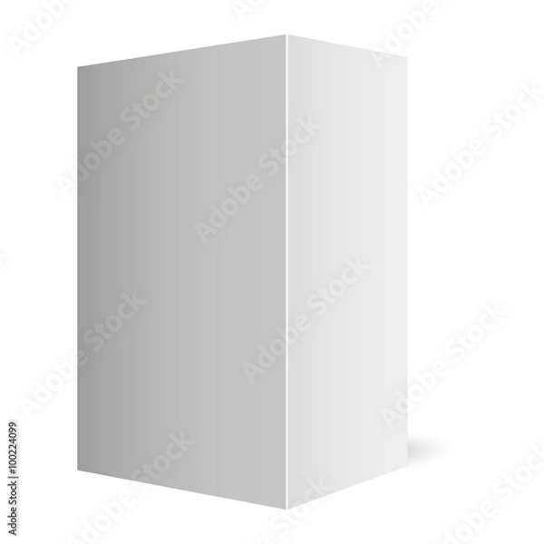 Fototapeta template empty box on a white background