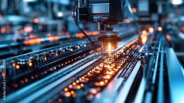 Obraz Advanced Robotics in Industrial Automation Process