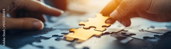 Fototapeta Consultants Strategizing to Overcome Complex Business Challenges with Creative Techniques