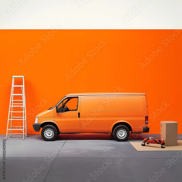 Fototapeta **An abstract, large and massive multi-layered marble monument inspired by Turkic monumentalism and Turkic ornaments carved into marble. The design consists of sharp right angles and many interconnect