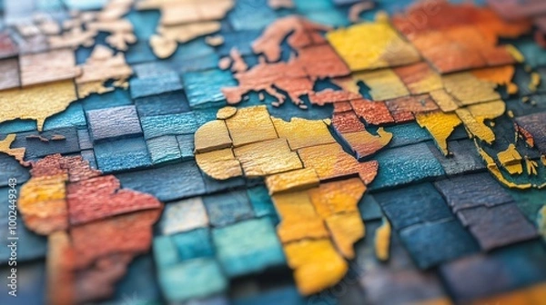 Fototapeta A Comprehensive Analysis of International Relations: Exploring Diplomacy, Treaties, and the Complexities of Global Governance