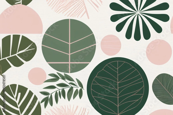 Obraz seamless pattern with leaves