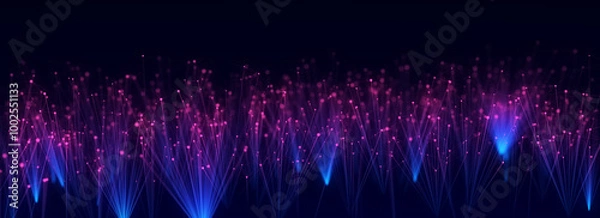 Fototapeta Network connection structure. Technology connect big data. Science background. Business futuristic backdrop. 3D rendering.
