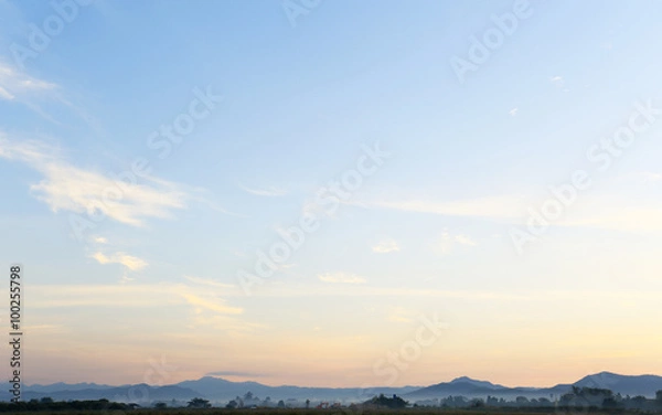 Fototapeta Sky and Clouds Background