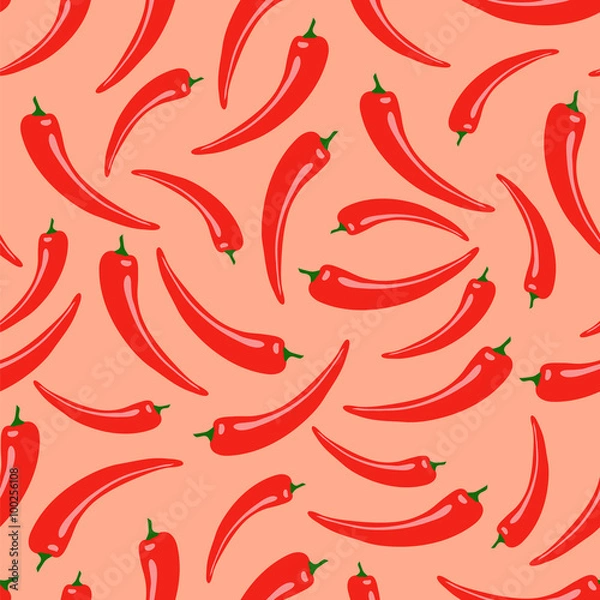 Obraz Chili pepper seamless pattern