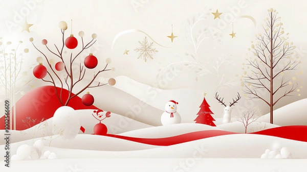 Obraz クリスマスのイメージアート