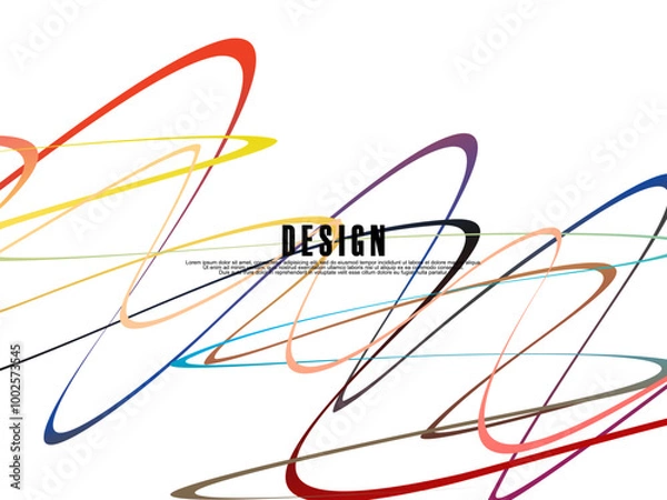 Fototapeta White background with gradient colorful ribbon pattern. White background with modern graffiti pattern.