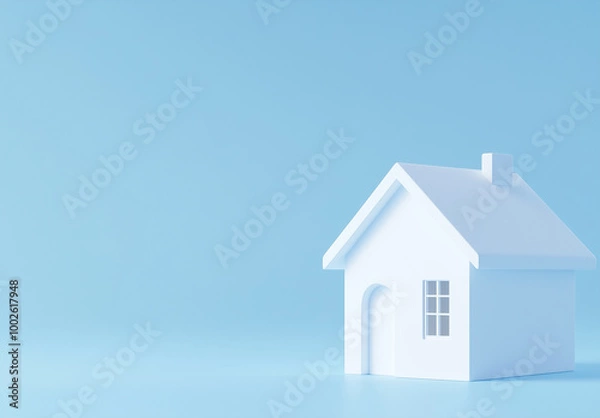 Obraz house on sky background