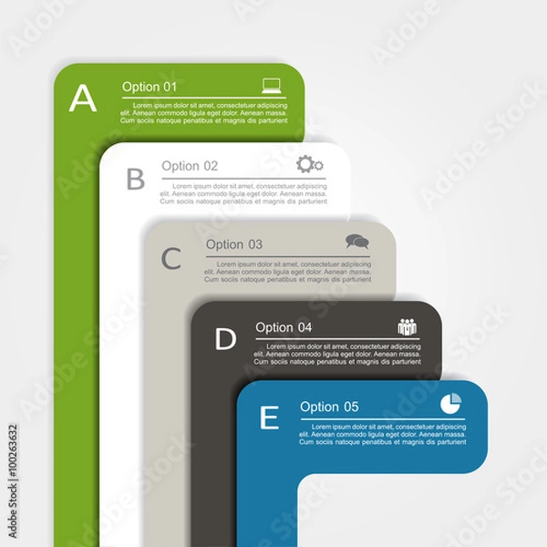 Fototapeta Banner infographic design template. Vector illustration