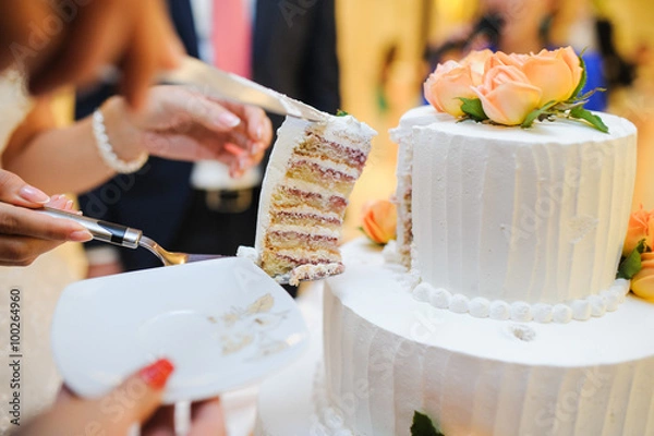 Obraz Slicing the cake