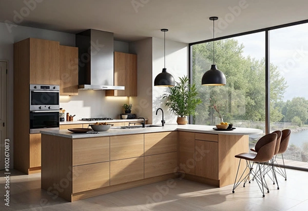 Obraz modern kitchen interior