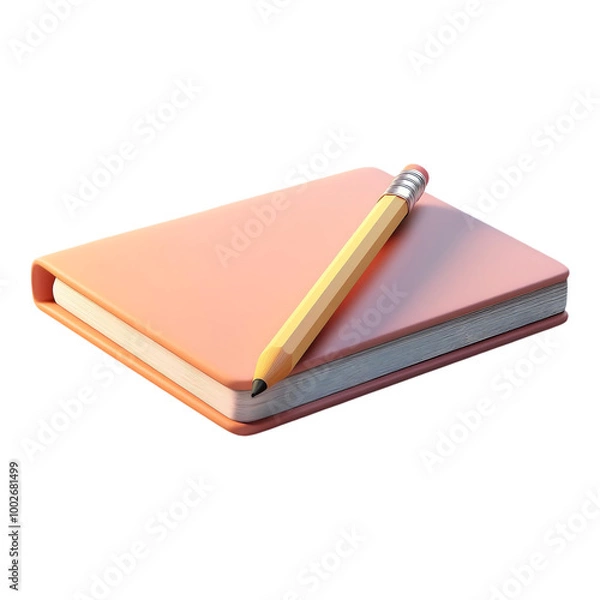 Fototapeta Study Essentials: Glasses and Open Book Transparent Background