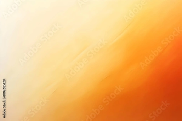 Fototapeta Gradient pastel orange to cream abstract background