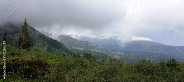 Obraz Золотая Долина Кузнецкого Алатау. Идёт непогода