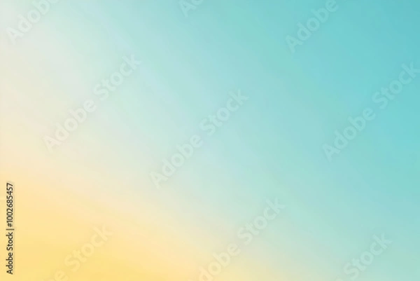 Fototapeta Gradient light gold to light sky blue abstract background