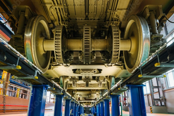 Obraz Koła pociągu