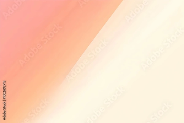 Fototapeta Gradient ivory to light peach abstract background