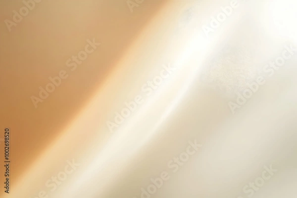 Fototapeta Gradient soft beige to light silver abstract background