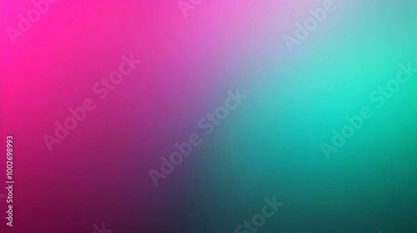 Fototapeta Blurred gradient emerald green to magenta abstract background