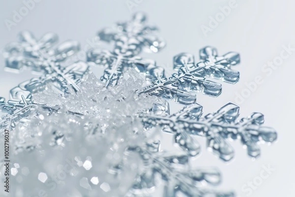 Fototapeta Intricate Patterns of a Snowflake
