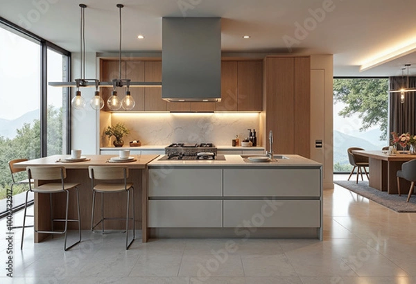 Fototapeta modern kitchen interior