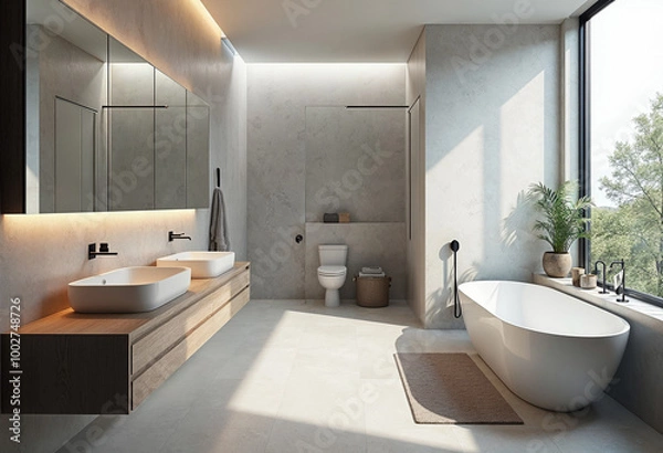 Obraz modern bathroom interior