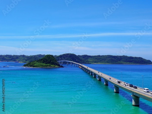 Fototapeta 角島大橋(山口県下関市)