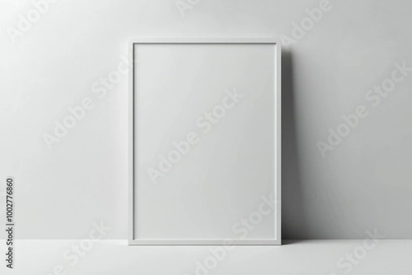 Fototapeta A3 Poster Mockup on White Background created with Generative AI