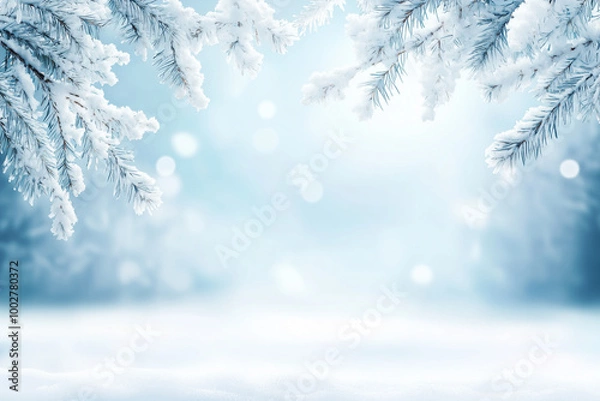 Fototapeta Winter Christmas Background