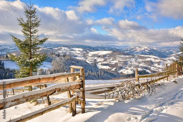 Fototapeta Romania - the Apuseni Mountains in winter