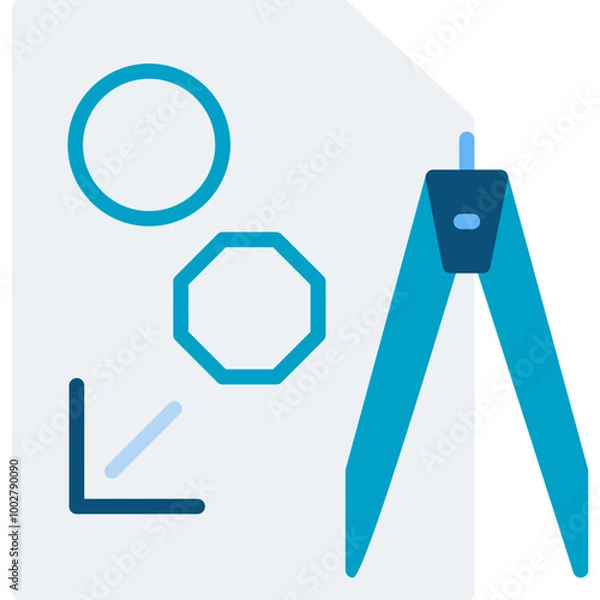 Fototapeta Geometry Icon