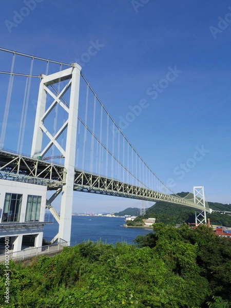 Fototapeta 山口県下関市より望む関門橋