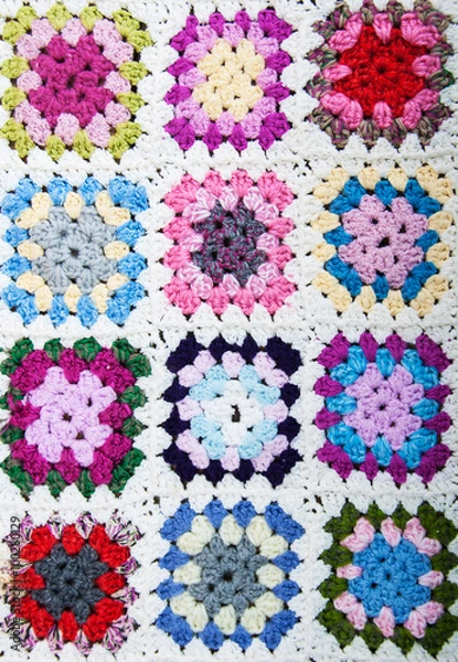 Obraz blanket made of granny squares